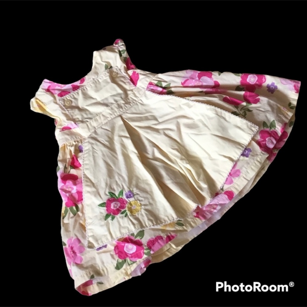Yellow Floral Gymboree Dress size 6-12 mos